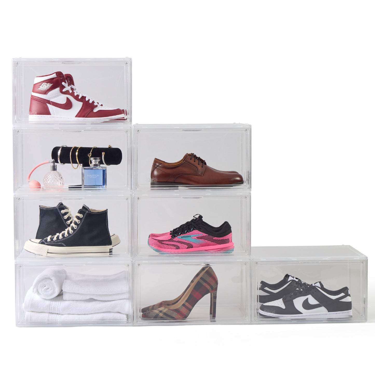 Kicks & Co Shoe Display Box XL, Stackable, 2 pack