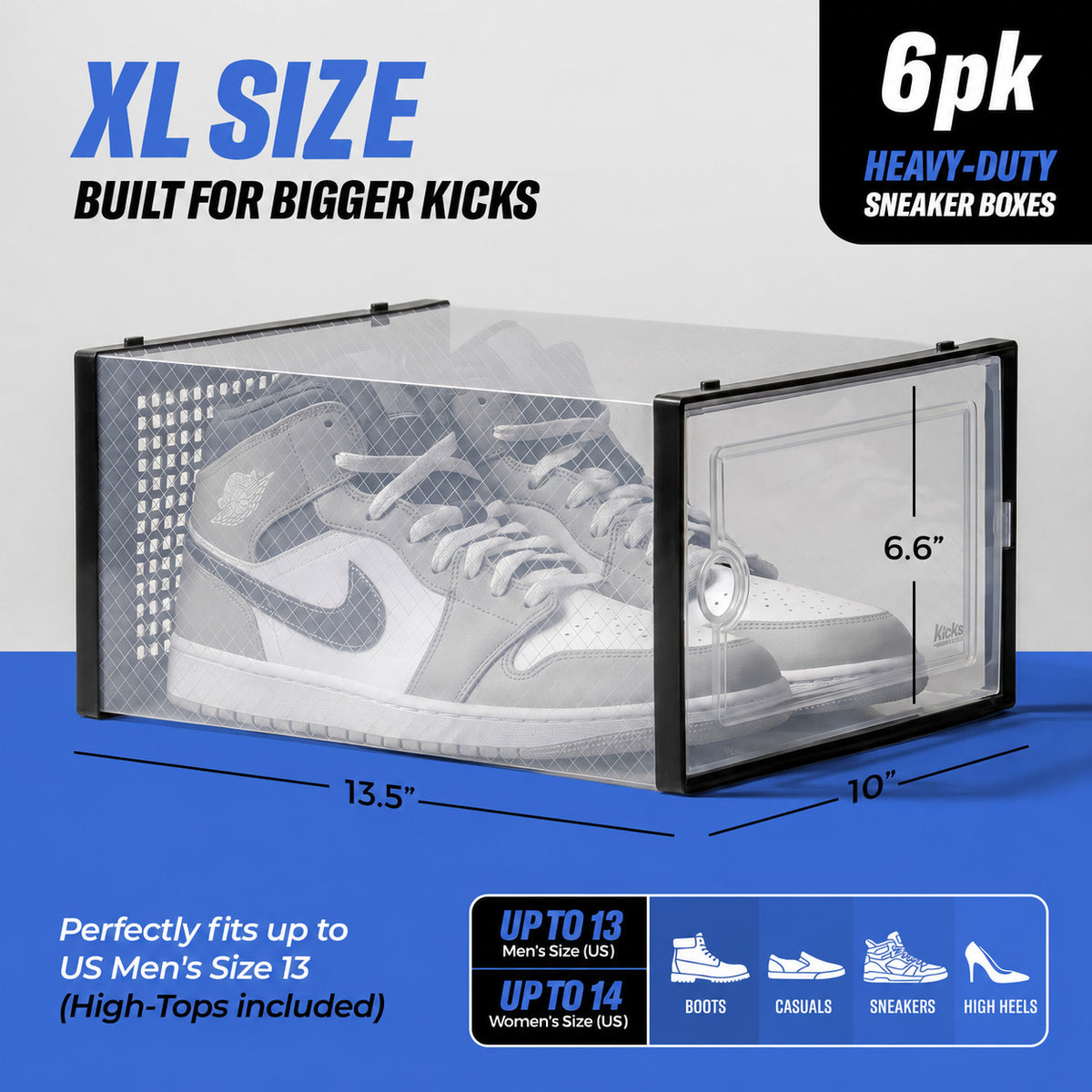 Kicks & Co Sneaker Box Lites, Stackable