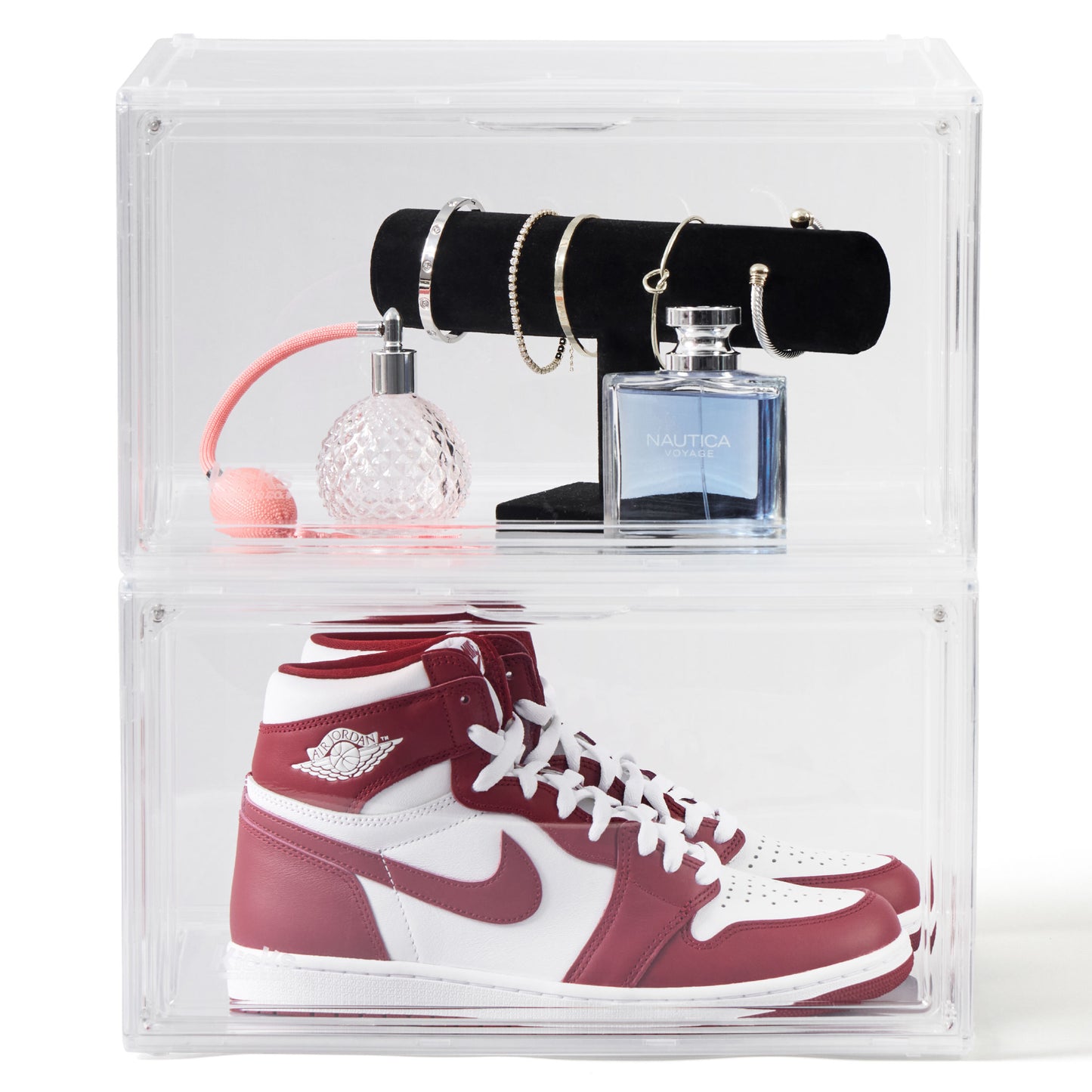 Kicks & Co Shoe Display Box XL, Stackable, 2 pack