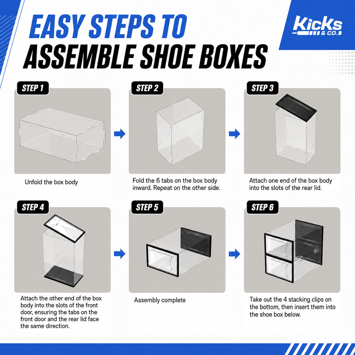 Kicks & Co Sneaker Box Lites, Stackable